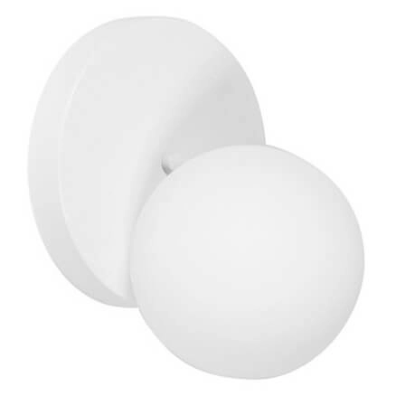 Kulista lampa ścienna Refa RFA110S0 do łazienki IP44 biała