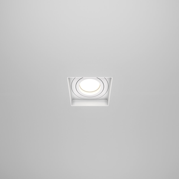Podtynkowa lampa sufitowa z regulacją Atom DL003-01-W biały