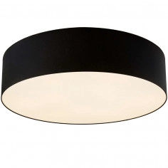 Plafon LAMPA sufitowa SPACE XL 30662902 Kaspa abażurowa OPRAWA ścienna KINKIET okrągły czarny