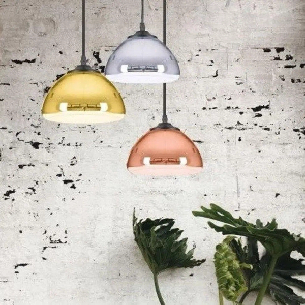 Wisząca lampa hampton Victory glow ST-9002S gold Step klosz lustrzany złota