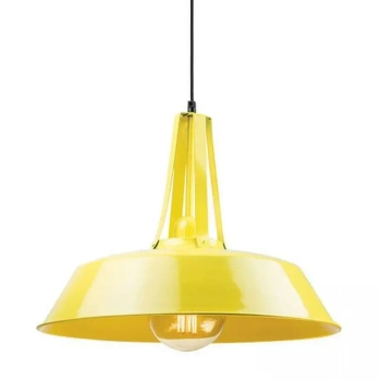 Metalowa lampa wisząca 1642 regulowana do jadalni żółta