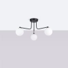 Kulista lampa sufitowa ASTRAL SL.1662 potrójna biała czarna