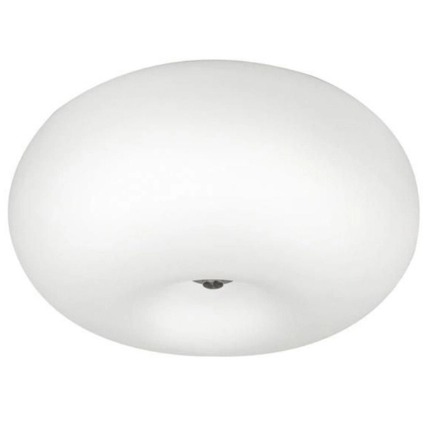 Biały plafon szklany Inez nasufitowa lampa nad łóżko