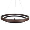 Pierścieniowa lampa wisząca Plato LWR-PLA LED 38W 3000K do salonu czarny