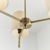 Lampa sufitowa do salonu BRIO-3AB Endon potrójna biała