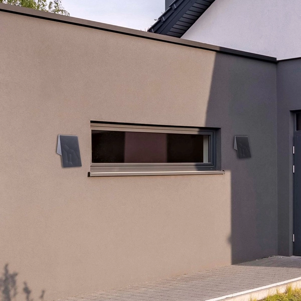 Zewnętrzna LAMPA elewacyjna CRACKS ML095 Milagro ścienna OPRAWA metalowa LED 10W 4000K do ogrodu IP44 czarna