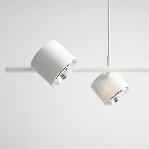 Regulowana lampa wisząca BOT 1046L Aldex reflektorki na listwie