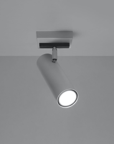 Spot LAMPA sufitowa Direzione SL.0495 Sollux metalowa OPRAWA regulowana tuba biała