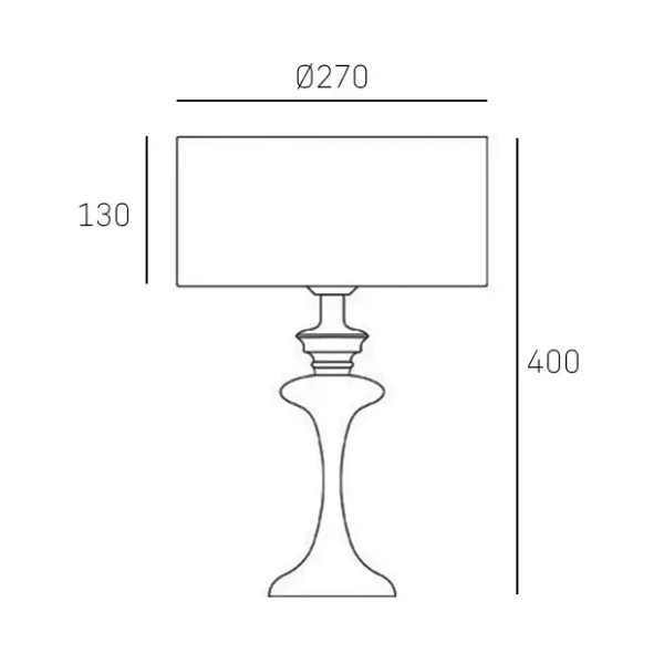 Stołowa lampka z abażurem ABU DHABI złoty błyszczący 1xE27 nocna tkaninowa T01804AU-WH