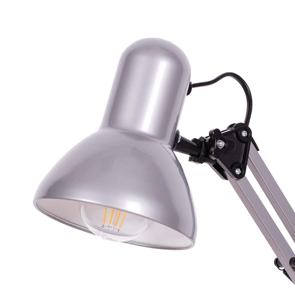 Metalowa lampa nocna Cosmo K-MT-COSMO Kaja do sypialni czarna srebrna