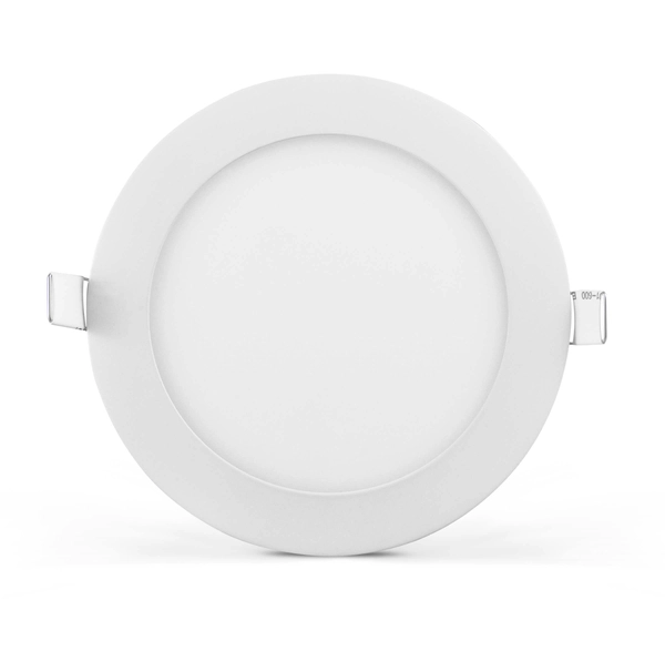 Wpust LAMPA sufitowa MARS 303486 Polux podtynkowa OPRAWA metalowa LED 12W 3000K okrągła do zabudowy biała