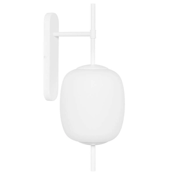 Ścienna lampa szklana Epli Mini EMK11000 do jadalni biała