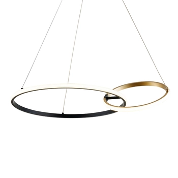 Wisząca lampa ring Rando 20002P-GD LED 36W 3000-6000K czarny złoty