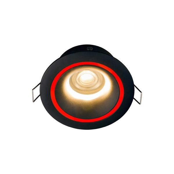 Łazienkowa lampa do zabudowy Foxtrot 8374 czarne oczko metalowe