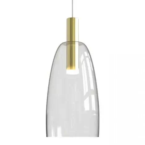 Ledowa wisząca lampa 1966 LED 7W 3000K szklana do jadalni złoty
