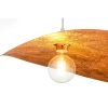 Lampa wisząca kompozyt LEAF miedziana biała 1xE27 do jadalni 41922