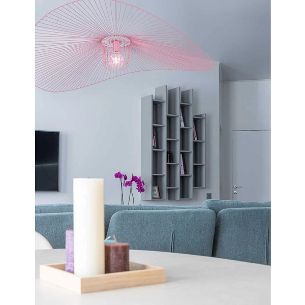 Wisząca LAMPA loft KP-21 RÓŻOWY Kaja druciany ZWIS nad łóżko