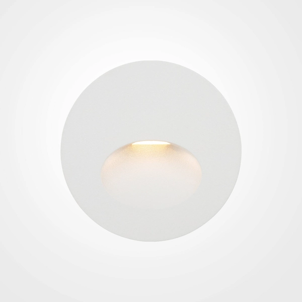 Lampa schodowa zewnętrzna LED 3W 3000K IP54 białe okrągłe Bil OUTLET