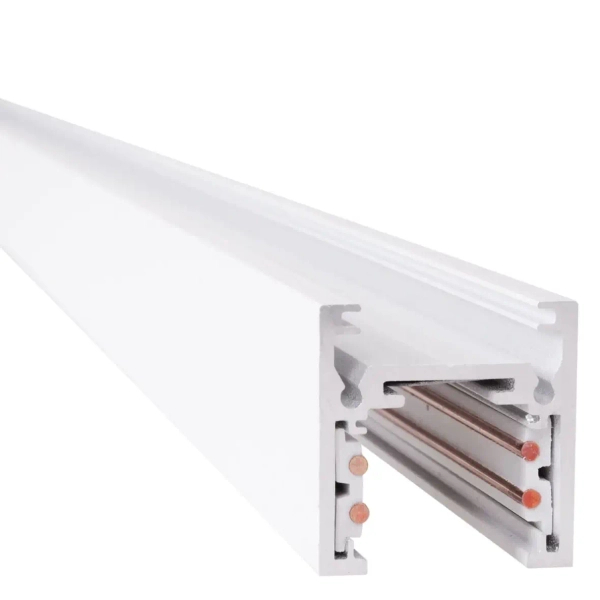 Natynkowy szynoprzewód magnetyczny 1m MT0028 metalowy biały