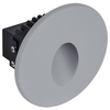 Okrągła LAMPA schodowa AZYL LED 03904 Ideus metalowa OPRAWA wpust LED 1,6W 4000K outdoor IP54 szary