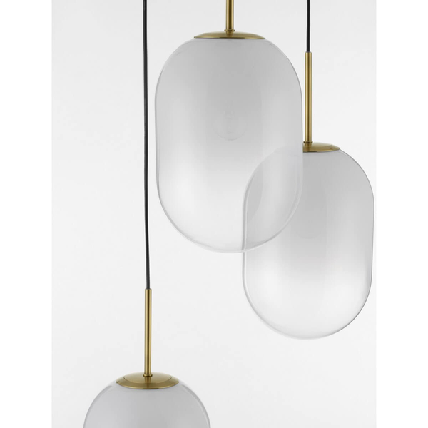 Wisząca lampa do przedpokoju Acuyo LE43358 biała złota
