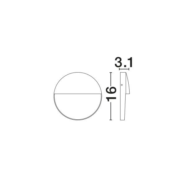 Metalowy kinkiet ścienny do ogrodu FRAVONO LE75293 LED 5W 3000K IP54 czarny