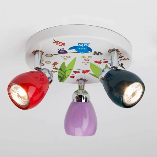 Dziecięca lampa sufitowa Birds G56034/72 LED 3W 3000K ptaki kolorowy