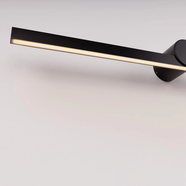 Naścienna lampa RAFAEL LE44422 LED 17W 3000K IP54 listwa czarna