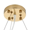 Ceramiczna lampa zwisowa Botanika XY080P-100 liście złota biała