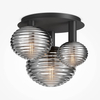 Plafon do jadalni Reels MOD268CL-03B Maytoni bubble czarny przydymiony