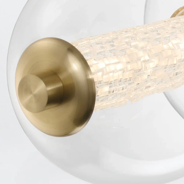 Wisząca lampa szklane kule Atomo QN-ATOMO-LP7-BG LED 46W 3000K złoty