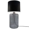 Stojąca Lampa nocna AMARSA 5510BK szklana LAMPKA stołowa czarna grafitowa