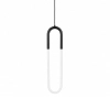 Czarna lampa wisząca U-SHAPE ST-1716-BK LED 12W 3000K pionowa