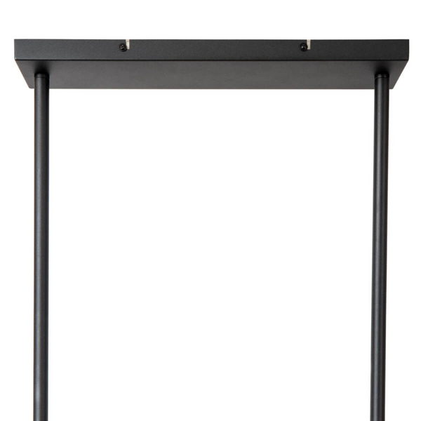 Lampa wisząca nad wyspę Milonga 21432/04/30 metal drewno czarna