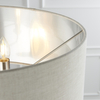 Lampa podłogowa Highclere 94359 Endon vintage z abażurem beż chrom