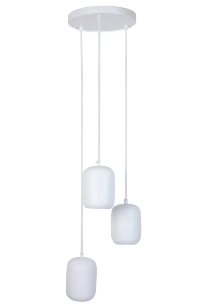 Potrójna wisząca lampa Olo 3 41408 regulowane kule nad wyspę białe