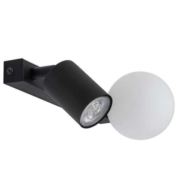 Naścienna lampa regulowana Vox 10148 bubble tubka czarna biała