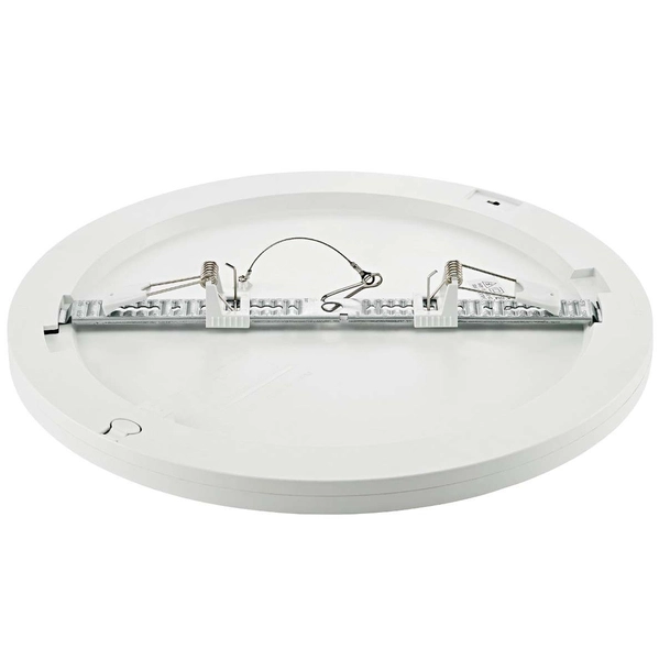 Wpust LAMPA sufitowa YORK LP-330/1C 4WH Light Prestige metalowa OPRAWA okrągła LED 24W 4000K wpuszczana biała