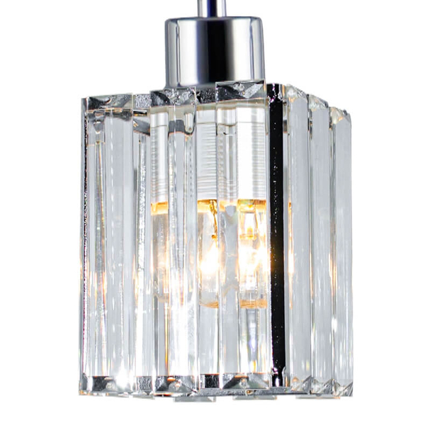 Wisząca lampa glamour 6791/2 8C crystals do kuchni chrom