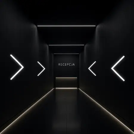 Ledowa lampa sufitowa strzałka HEX-565-T1-PS1 LED 19,2W 4000K IP54 biała