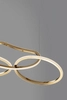 Designerska lampa wisząca CELAYA LE42760 rings LED 50W 3000K złota