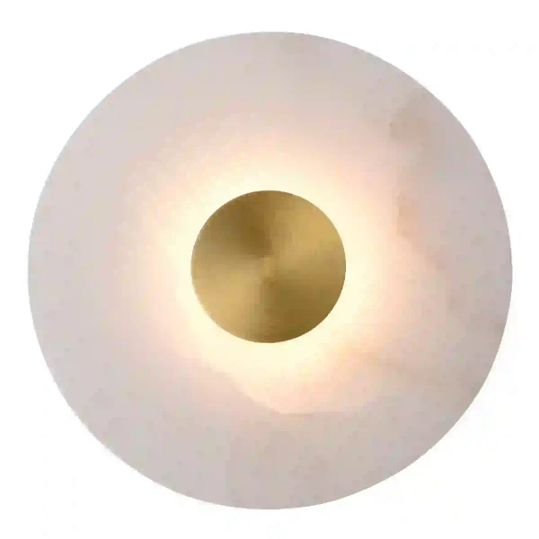 Okrągły naścienny kinkiet Dalinia WL0114 LED 8W 3000K złoty