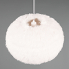 Lampa wisząca Furry R31581901 kulista pluszowa biały
