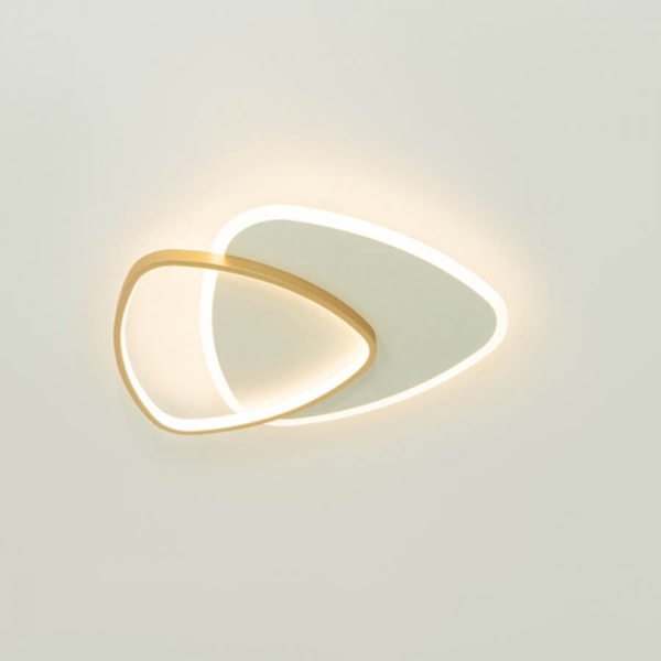 Ściemnialna lampa sufitowa 23093 LED 36W 3000K do jadalni biały złoty