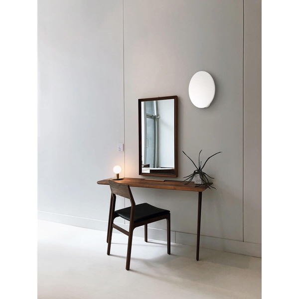 Okrągła lampa ścienna Pero K-5320 Kaja do salonu koło okrąg metalowa biała