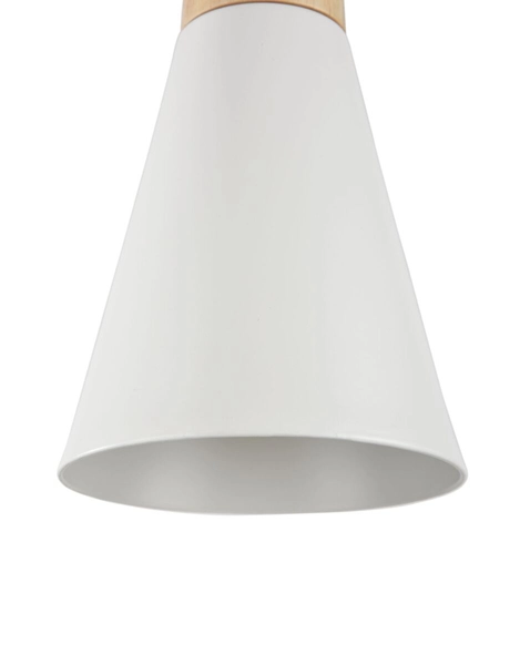 Lampa wisząca Bicones P359-PL-01-W Maytoni stożkowa drewno biała