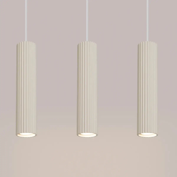 Potrójna lampa wisząca KARBON SL.1594 podłużna beżowa