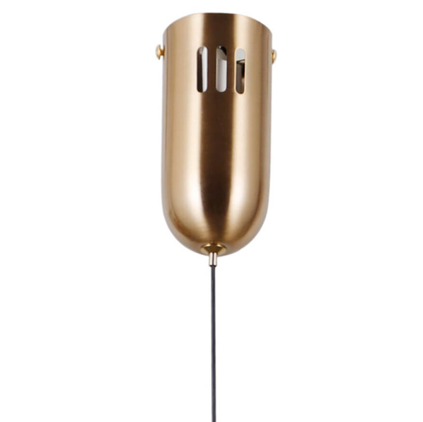 Lampa zwieszana Fuente PND-34395-5-HBR LED 125W 3000K złoty przezroczysty