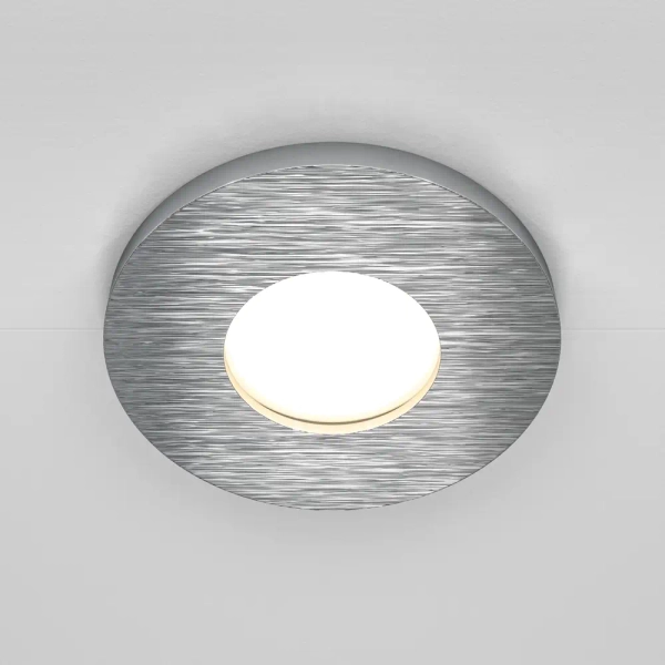 Lampa do łazienki sufitowa Stark DL083-01-GU10-RD-S IP65 wpust srebrna