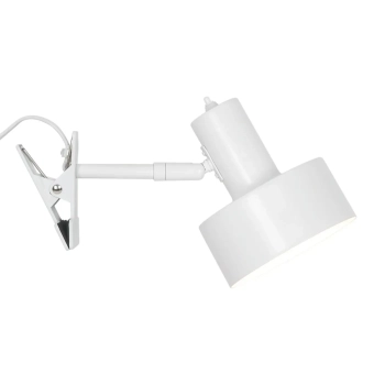 Regulowana lampa na klips Matis 2512222001 do sypialni biały